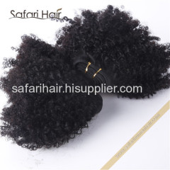 Africa Kinky Curly Hair Weaving Natural Black 100g Each Bundle