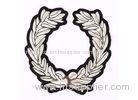 Olive Branch Shape Bullion Wire Badges Shoulder Embroidered Police Badges