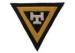 Gold Triangle Embroidered Applique Patches 3D Embossed With Silver T