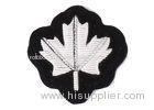 Bullion Wire Leaf Iron On Embroidered Flower Patches Personalised Embroidered Badges