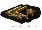 Gold officer military bullion badges for jacket and t-shirt