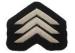 Silver military bullion wire embroidered badges of sew on army clothes