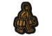 3D Embossed Embroidered Applique Patches Buttons Embroidered Cloth Badges