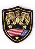 Eagle Pattern Embroidered Military Patches 3 Colors With Laser Cut Boder