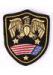 Eagle Pattern Embroidered Military Patches 3 Colors With Laser Cut Boder