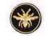 Round Bee Bullion Wire Badges Emblems Washable Embroidered Uniform Patches