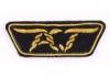 Velvet School Uniform Embroidered Badge Golden Embroidered Sew On Patches