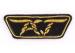 Velvet School Uniform Embroidered Badge Golden Embroidered Sew On Patches