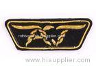 Velvet School Uniform Embroidered Badge Golden Embroidered Sew On Patches