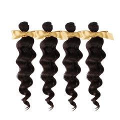 100% Brazilian virgin hair double drawn loose wave super quality 4 pcs/lot 400g