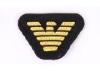 Shoes Custom Bullion Wire Badges / Round Embroidered Logo Patches