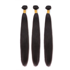 Unprocessed Indian Virgin Straight Hair Weaves 8"-30" 3 Bundles Natural Black 300g