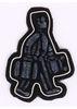 Navy Blue Embroidered Sew On Patches Washable Custom Cloth Badges