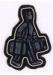 Navy Blue Embroidered Sew On Patches Washable Custom Cloth Badges