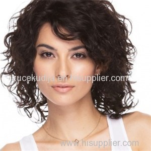 12" Brown Stylish Human Hair Wigs