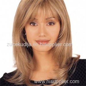 Shoulder Length Blonde Remy Human Hair Wigs