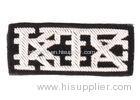 White Embroidered Sew On Badges 1.8cm 4.8cm Military Embroidered Patches