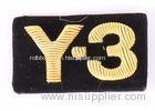 Machine Made Embroidered Name Badges Iron On Embroidered Logo Patches