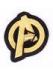 Round Embroidered Letter Patches Sew on School Embroidered Emblem