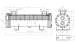 Bare-tube type heat exchanger