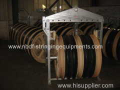 1040MM Three Wheels Overhead Line Cable Stringing Blocks for 1000KV Power Line