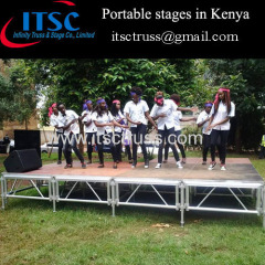 4 x 16 ft Portable stages in Kenya Market