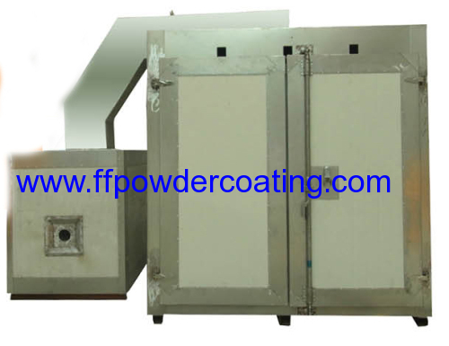 Diesel fuel fired powder coating curing oven