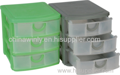 Two layer Plastic drawer