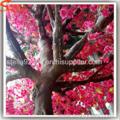 Dark pink color of artificial cherry blossom trees wedding trees for decoration