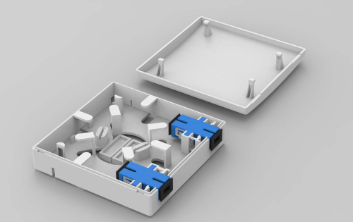 Optical wallbox indoor box details as per description below