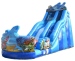 Large shark PVC Outdoor Inflatable slides jumping