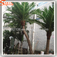 Factory sale Bent artificial coconut trees artificial coconut palm trees for decoration