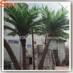 Factory sale Bent artificial coconut trees artificial coconut palm trees for decoration