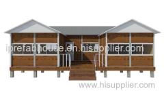 medium-sized single floor factory built steel frame house kits