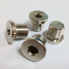 Allen key type nickel plated brass oil drain plug