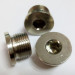 Allen key type nickel plated brass oil drain plug
