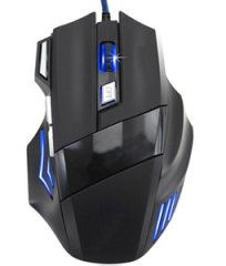 8 keys high resolution wired quality gaming mouse in colorful printing