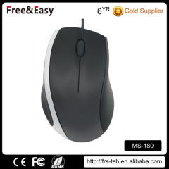 Black color rubber key 3d usb mouse hot to Russia market