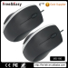 Black color rubber key 3d usb mouse hot to Russia market