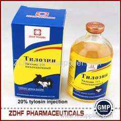 Veterinary Antibiotics Dairy Cattle Breeds 100ml Injection 20% Tylosin