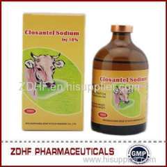 Veterianry 5% 10% Closantel sodium Injection for sheep wormers