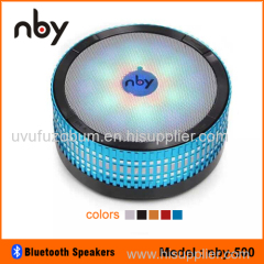 NBY-500 Portable LED Round Bluetooh Speakers