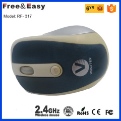 2.4g RF mini colourful optical wireless mouse with mini receiver