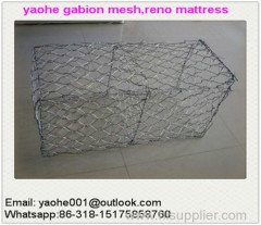 anping yaohe pvc coated gabion basket