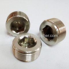 High quality metal male blanking plug brass nipple connector
