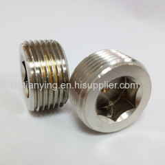 High quality metal male blanking plug brass nipple connector