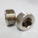 High quality metal male blanking plug brass nipple connector