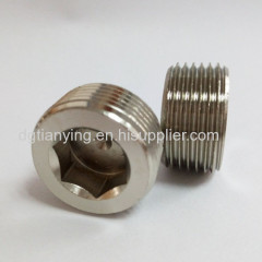 High quality metal male blanking plug brass nipple connector
