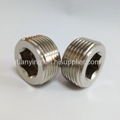 High quality metal male blanking plug brass nipple connector