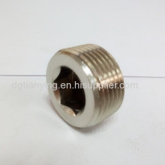 High quality metal male blanking plug brass nipple connector